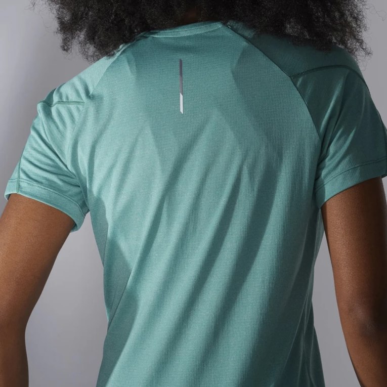 Turquoise Salomon Cross Run Short Sleeve Women's T-Shirts | PH 58206N